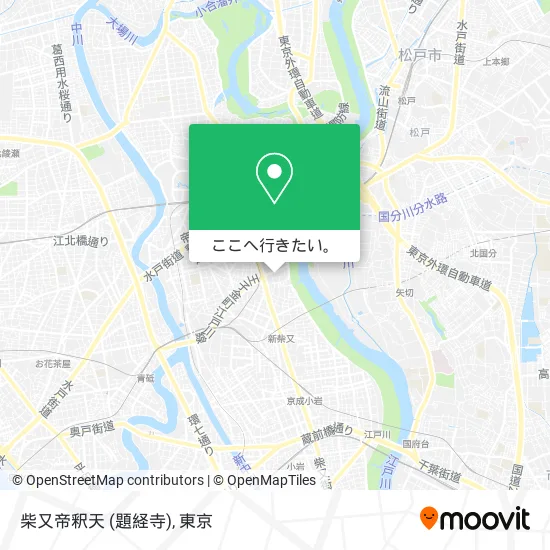 柴又帝釈天 (題経寺)地図
