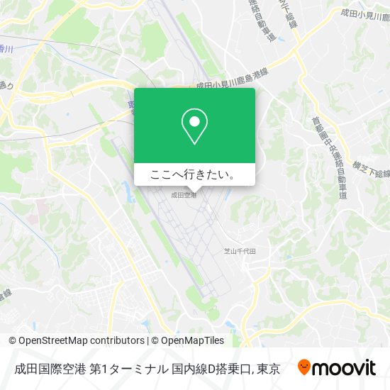 成田国際空港 第1ターミナル 国内線D搭乗口地図