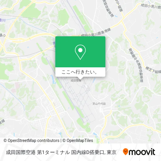 成田国際空港 第1ターミナル 国内線D搭乗口地図