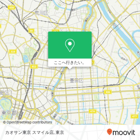 カオサン東京 スマイル店地図