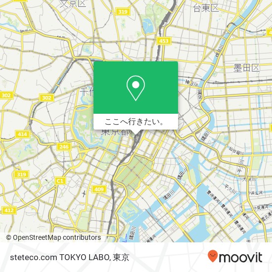 steteco.com TOKYO LABO地図