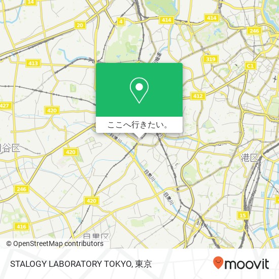 STALOGY LABORATORY TOKYO地図