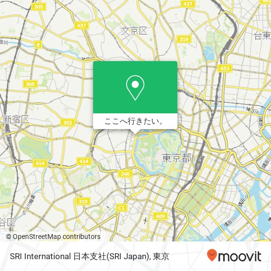 SRI International 日本支社(SRI Japan)地図