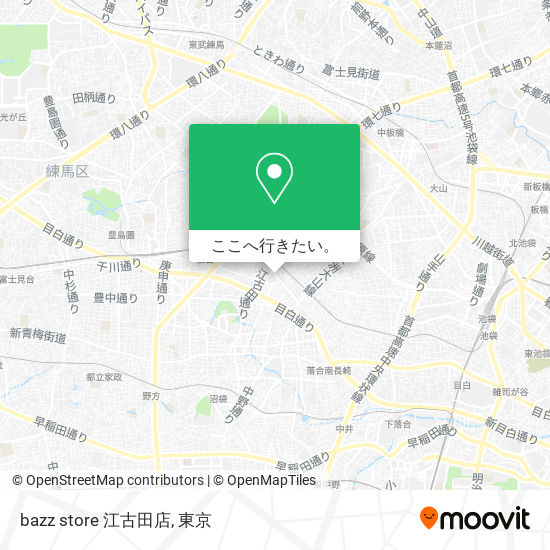 bazz store 江古田店地図