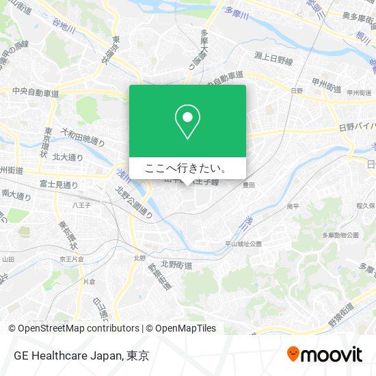 GE Healthcare Japan地図