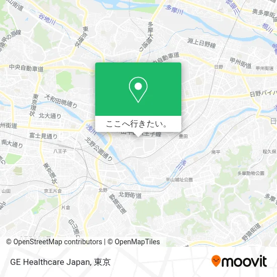 バス または 地下鉄 メトロで八王子市のge Healthcare Japanへの行き方