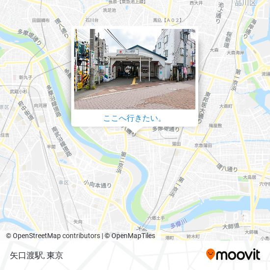 矢口渡駅地図