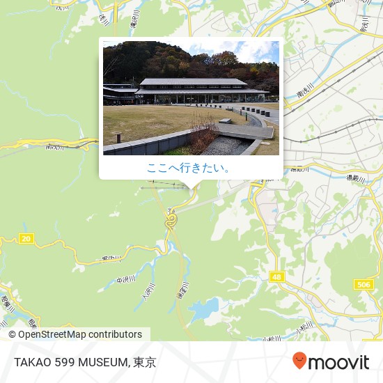 TAKAO 599 MUSEUM地図