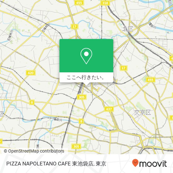 PIZZA NAPOLETANO CAFE 東池袋店地図