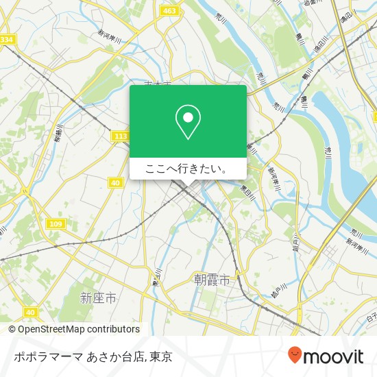 ポポラマーマ あさか台店地図