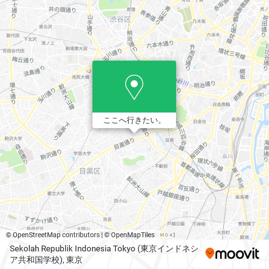 Sekolah Republik Indonesia Tokyo (東京インドネシア共和国学校)地図