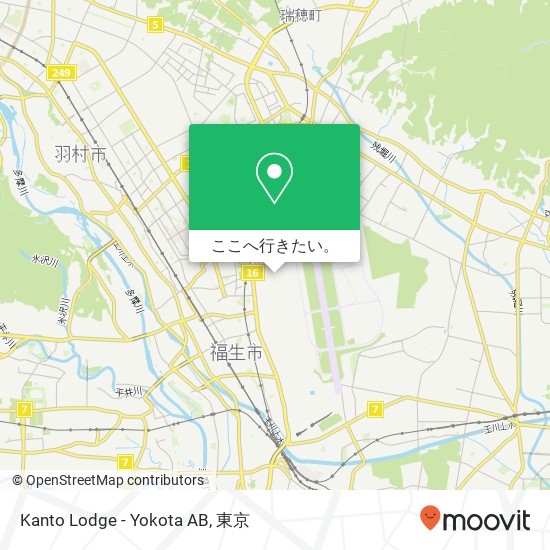Kanto Lodge - Yokota AB地図