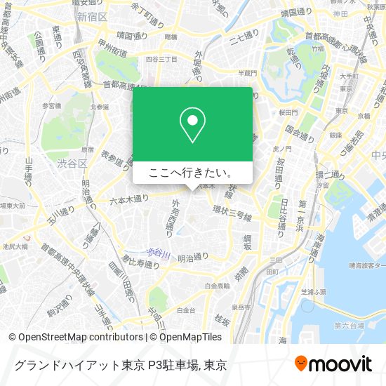 グランドハイアット東京 P3駐車場地図