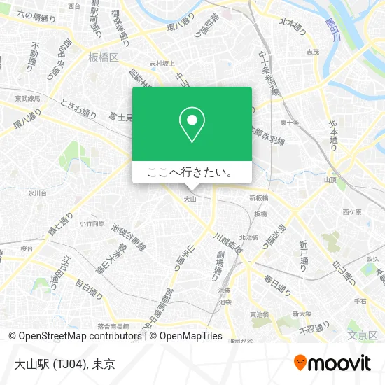 大山駅 (TJ04)地図