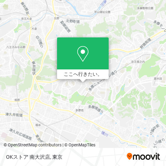 OKストア 南大沢店地図