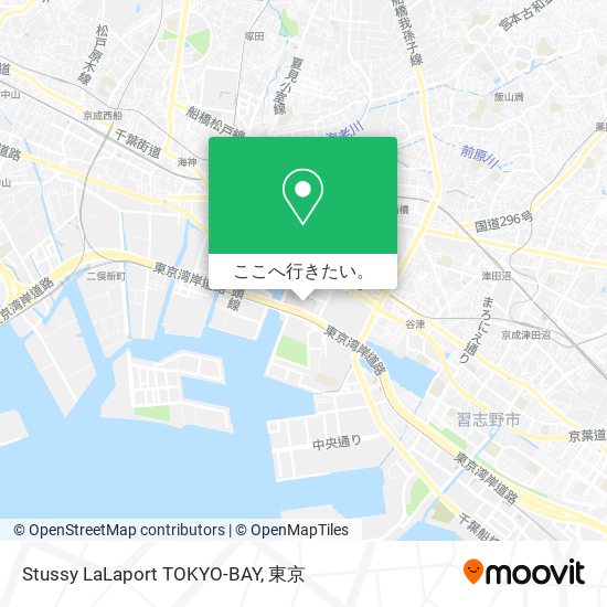 Stussy LaLaport TOKYO-BAY地図