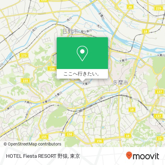 HOTEL Fiesta RESORT 野猿地図