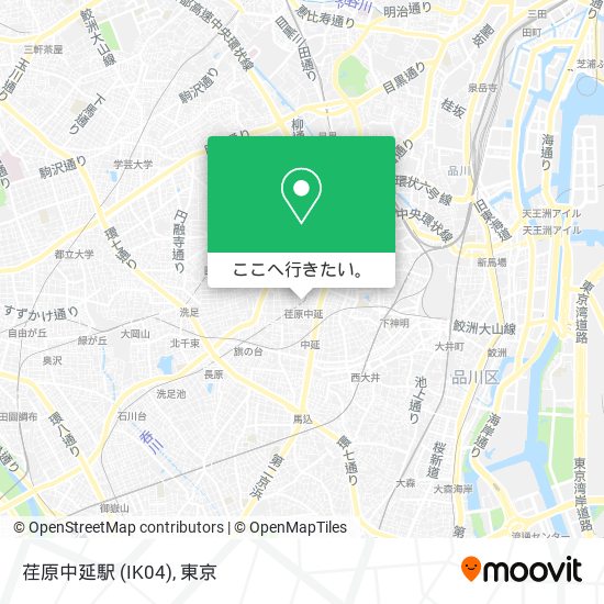 荏原中延駅 (IK04)地図