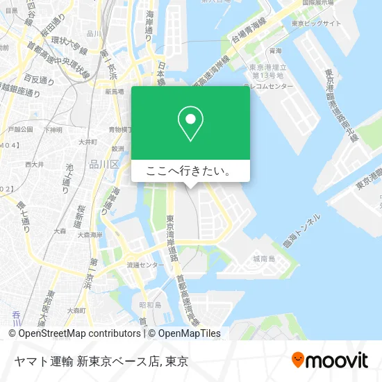 ヤマト運輸 新東京ベース店地図