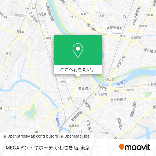 MEGAドン・キホーテ かわさき店地図
