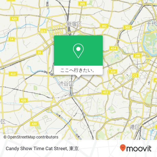 Candy Show Time Cat Street地図