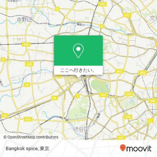 Bangkok spice地図