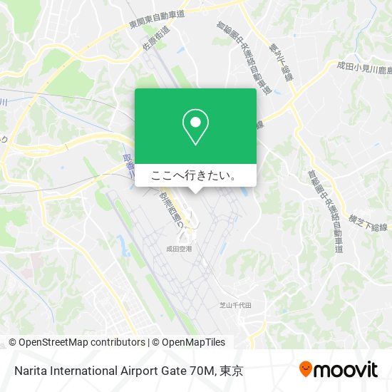 Narita International Airport Gate 70M地図