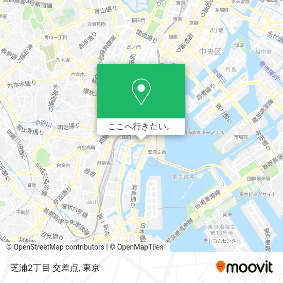 芝浦2丁目 交差点地図