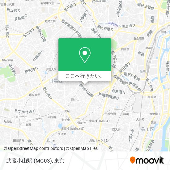 武蔵小山駅 (MG03)地図