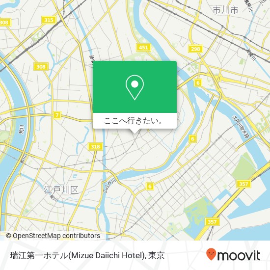 瑞江第一ホテル(Mizue Daiichi Hotel)地図