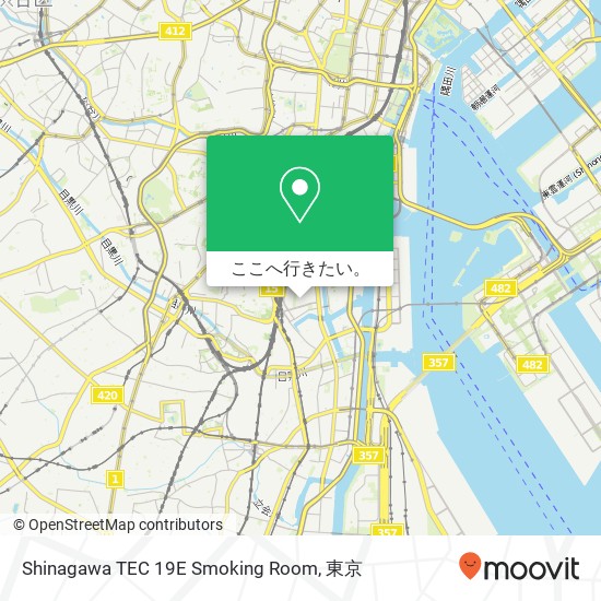 Shinagawa TEC 19E Smoking Room地図