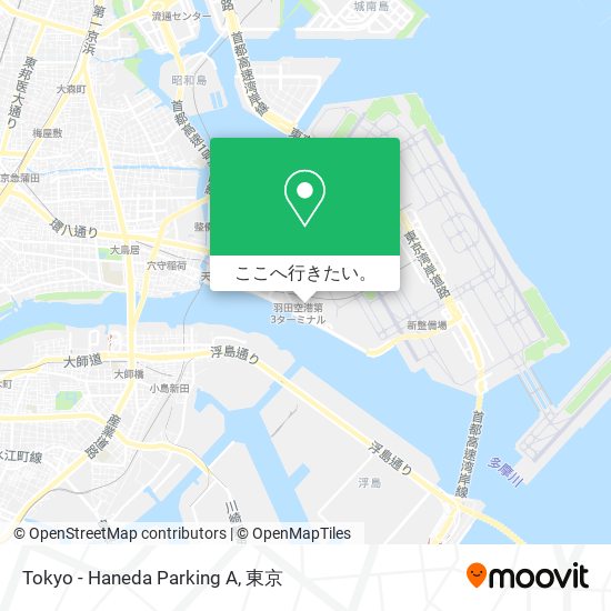 Tokyo - Haneda Parking A地図