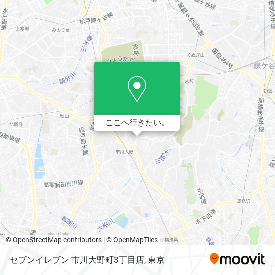 セブンイレブン 市川大野町3丁目店地図