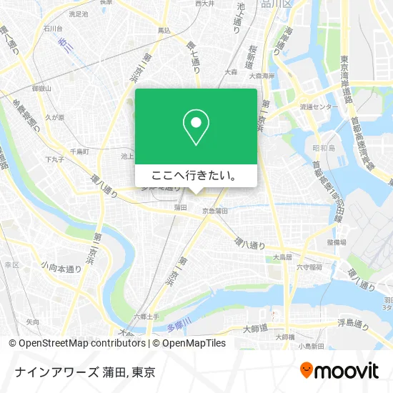 ナインアワーズ 蒲田地図