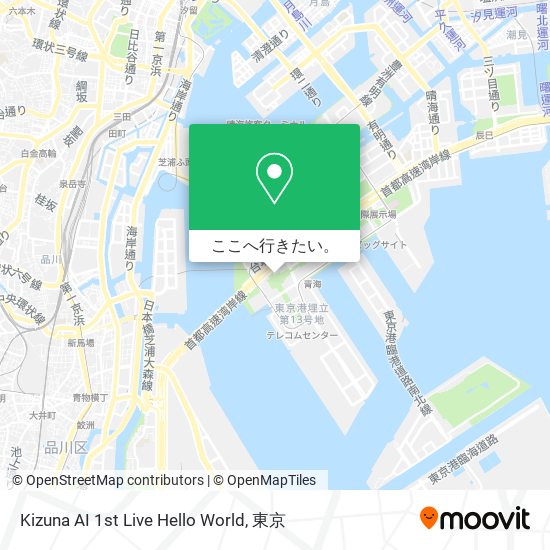 Kizuna AI 1st Live Hello World地図