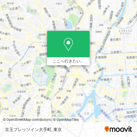 京王プレッソイン大手町地図