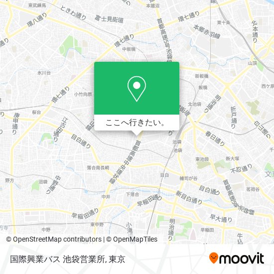 国際興業バス 池袋営業所地図