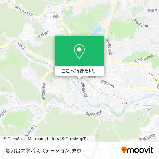 駿河台大学バスステーション地図