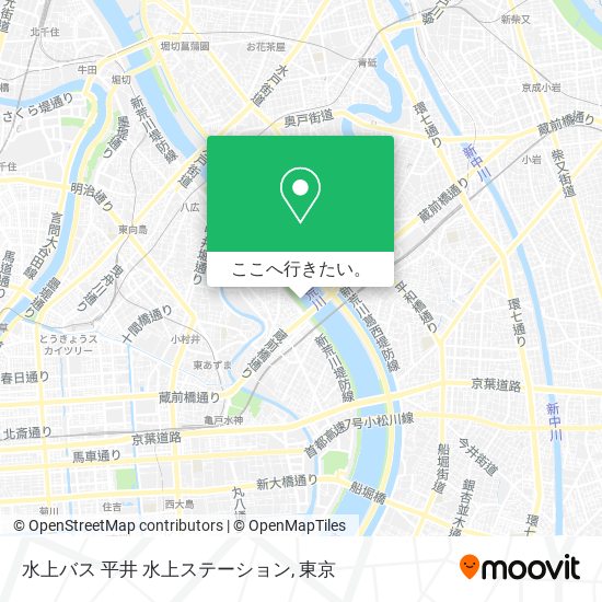 水上バス 平井 水上ステーション地図