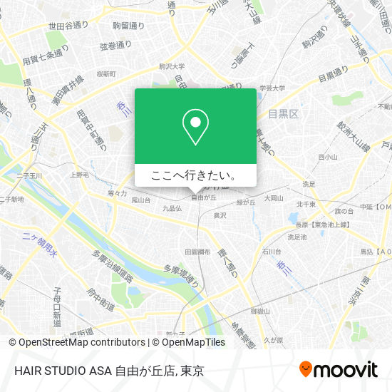 HAIR STUDIO ASA 自由が丘店地図