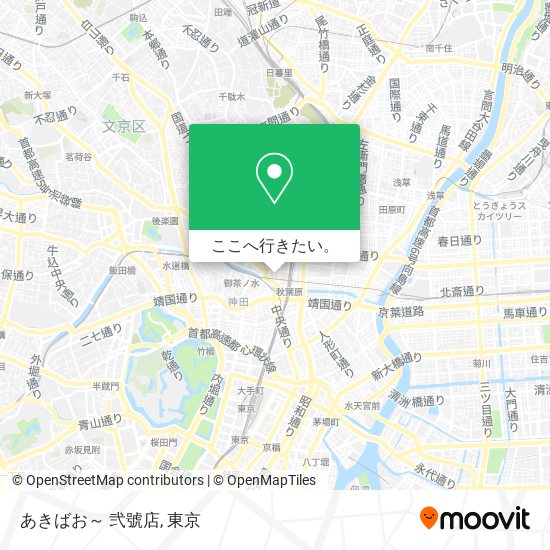 あきばお～ 弐號店地図