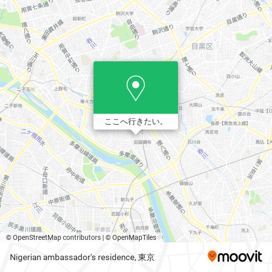 Nigerian ambassador's residence地図