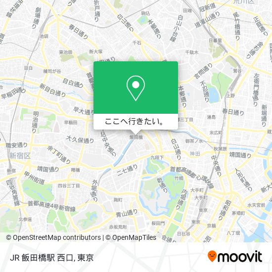 JR 飯田橋駅 西口地図