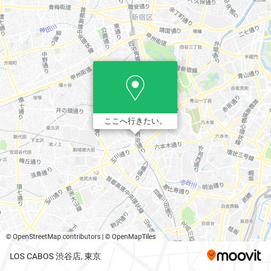 LOS CABOS 渋谷店地図