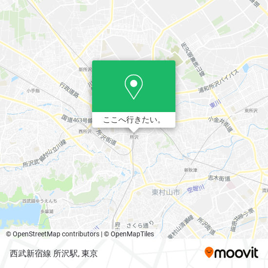 西武新宿線 所沢駅地図