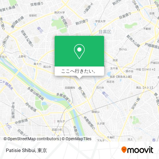 Patisie Shibui地図