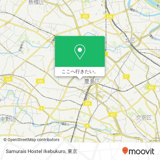 Samurais Hostel Ikebukuro地図