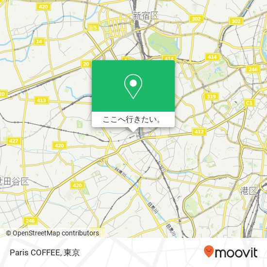 Paris COFFEE地図