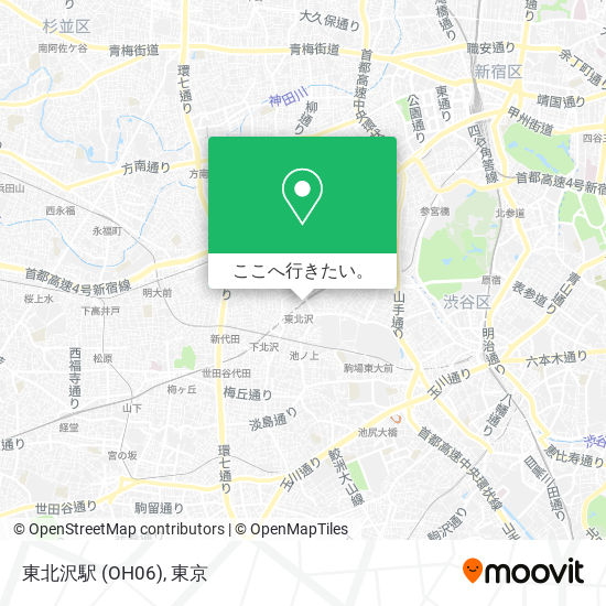 東北沢駅 (OH06)地図
