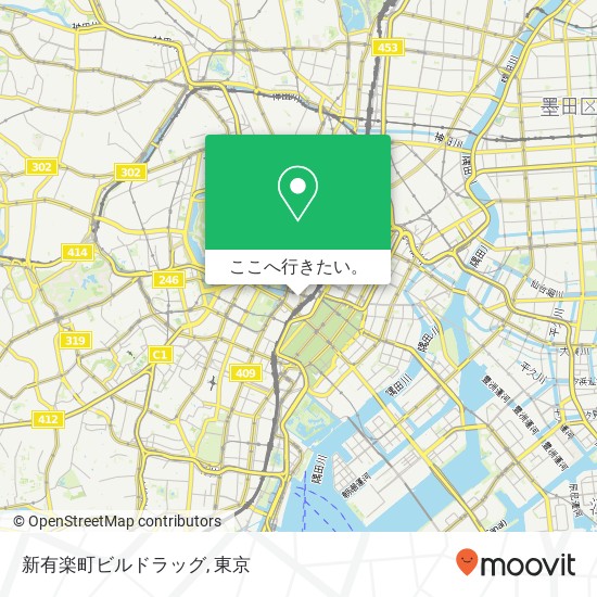 新有楽町ビルドラッグ地図